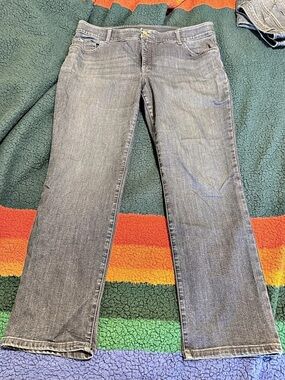 Lee Mid Rise Bootcut Jeans Gray Size 18W
